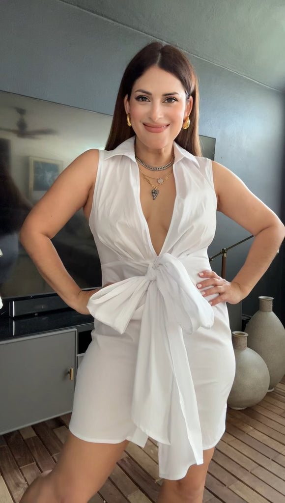 Carolina Shirt Dress in White