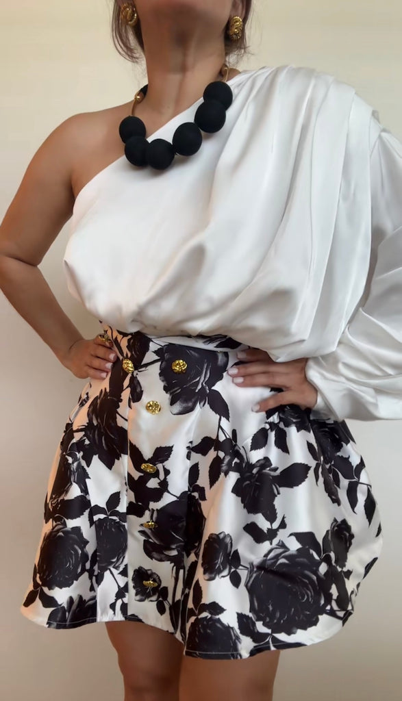 Draped One Shoulder top