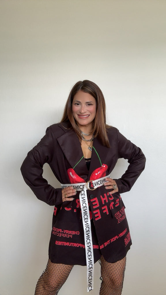 Cherry Berry Oversized Blazer