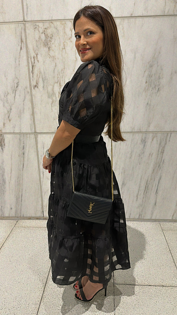 organza maxi shirt dress Organza Maxi Shirt Dress