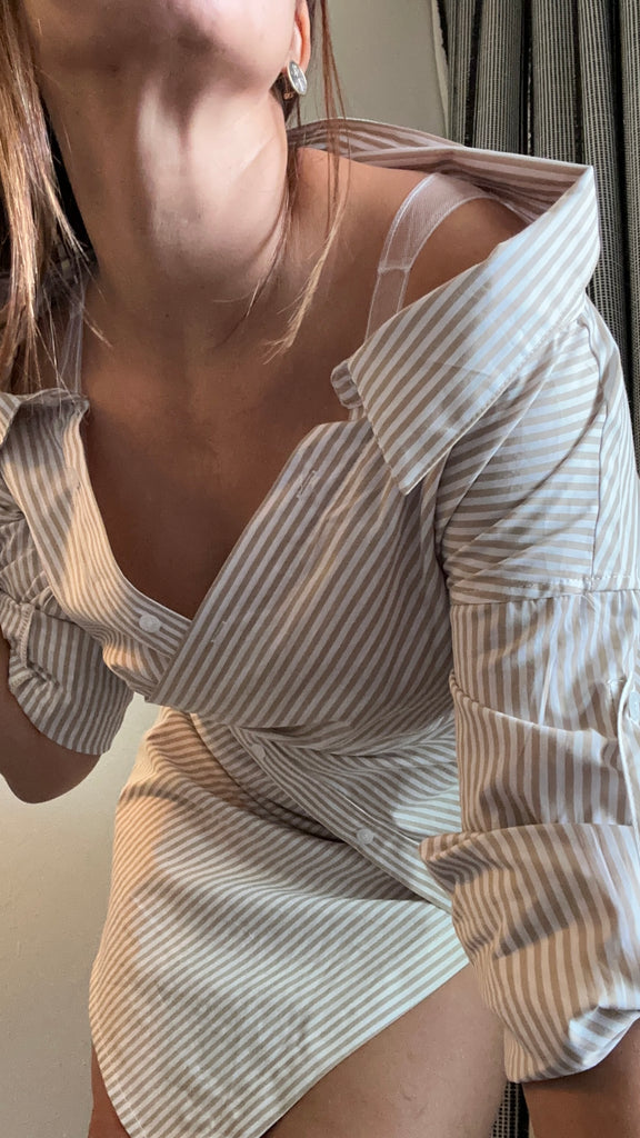Cleo “Camisero” in Taupe