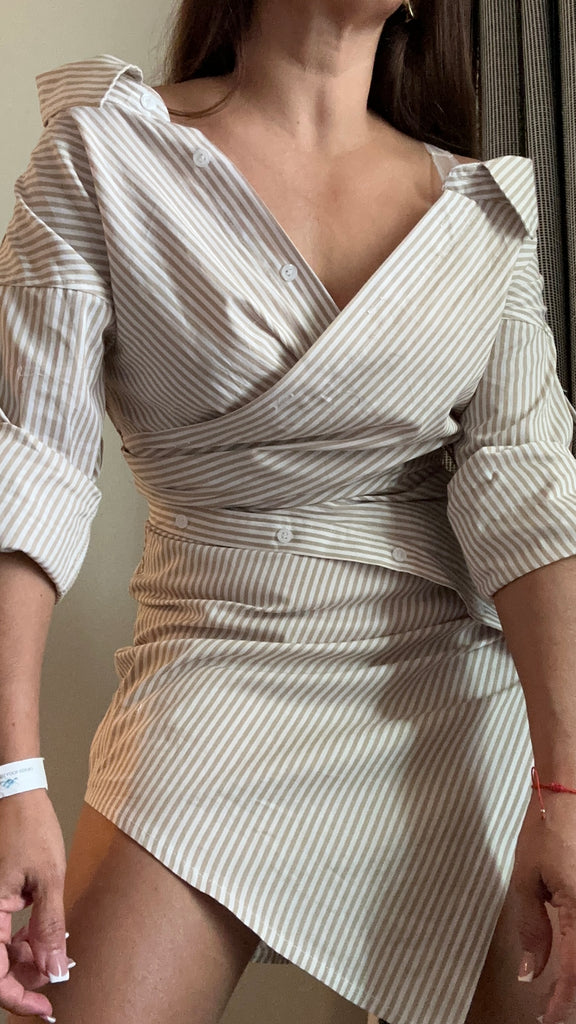 Cleo “Camisero” in Taupe