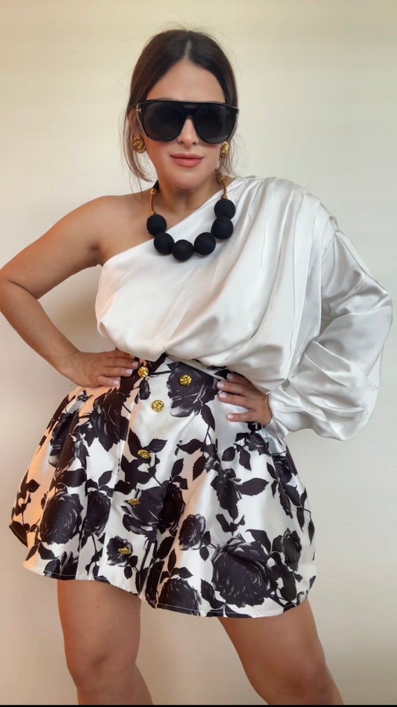Draped One Shoulder top