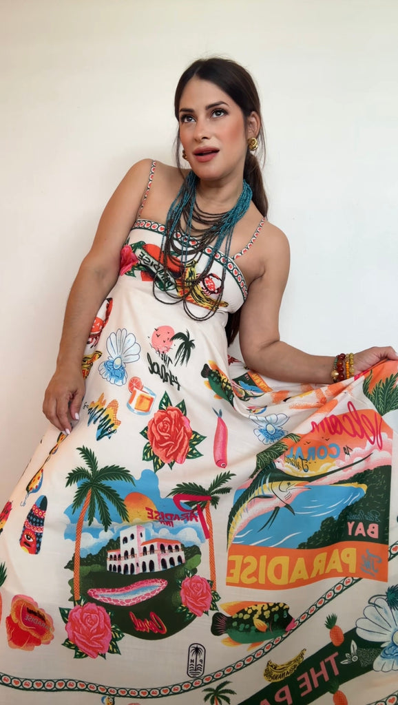 Tropical Maxi Dress