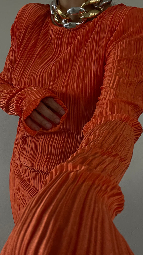 Pumpion Pleated Dress
