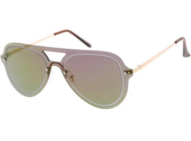 Aviator Metallic Sunglasses