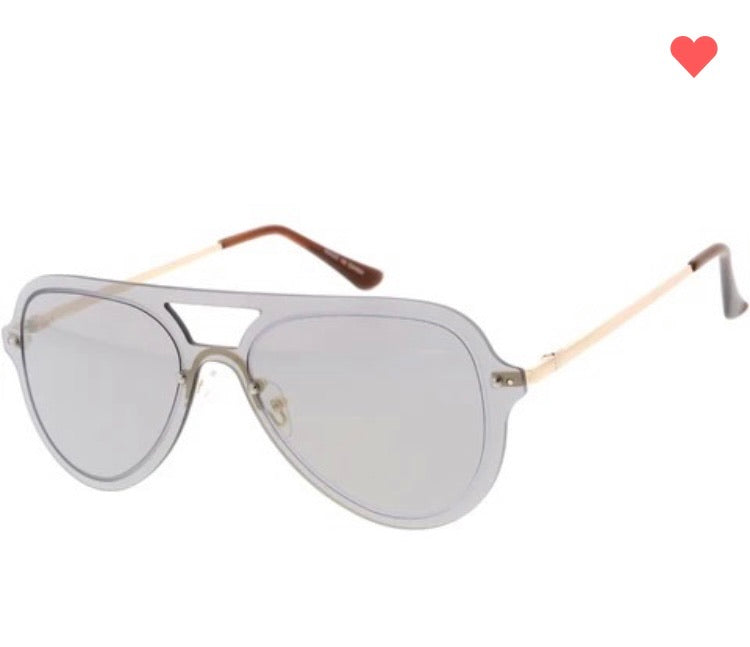 Aviator Metallic Sunglasses