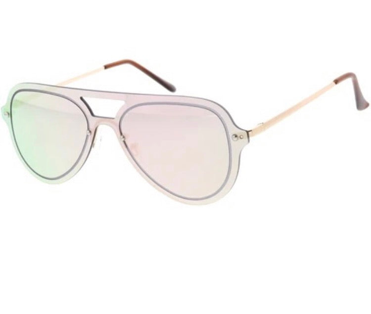 Aviator Metallic Sunglasses